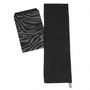 Черный шарф с лого Roberto Cavalli 843884