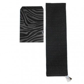 Черный переливающийся шарф Roberto Cavalli 843869