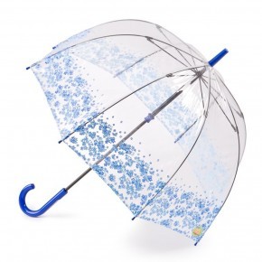Зонт женский трость Fulton L787-017 BlueDitsyBorder (Бордюр) 