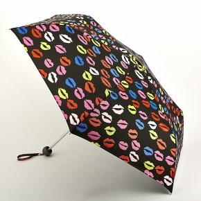 Зонт женский механика Fulton L869-3796 BlotLips (Разноцветные губы) 