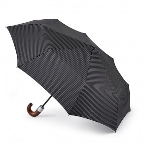 Зонт мужской автомат Fulton G818-2162 BlackSteel (Черный с серым) 