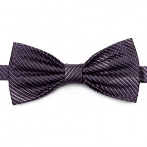 Шелковый галстук-бабочка в полоску Marina D`Este 827126