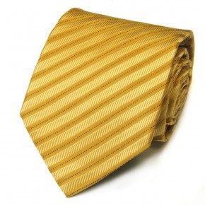 Желтый галстук атласного плетения с полосками жаккардового плетения Celine 825888