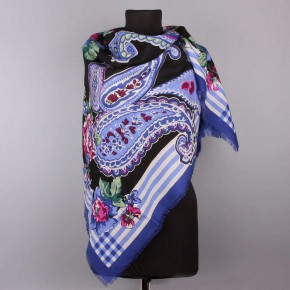 Большой теплый женский платок с узорами Coveri Collection 7368