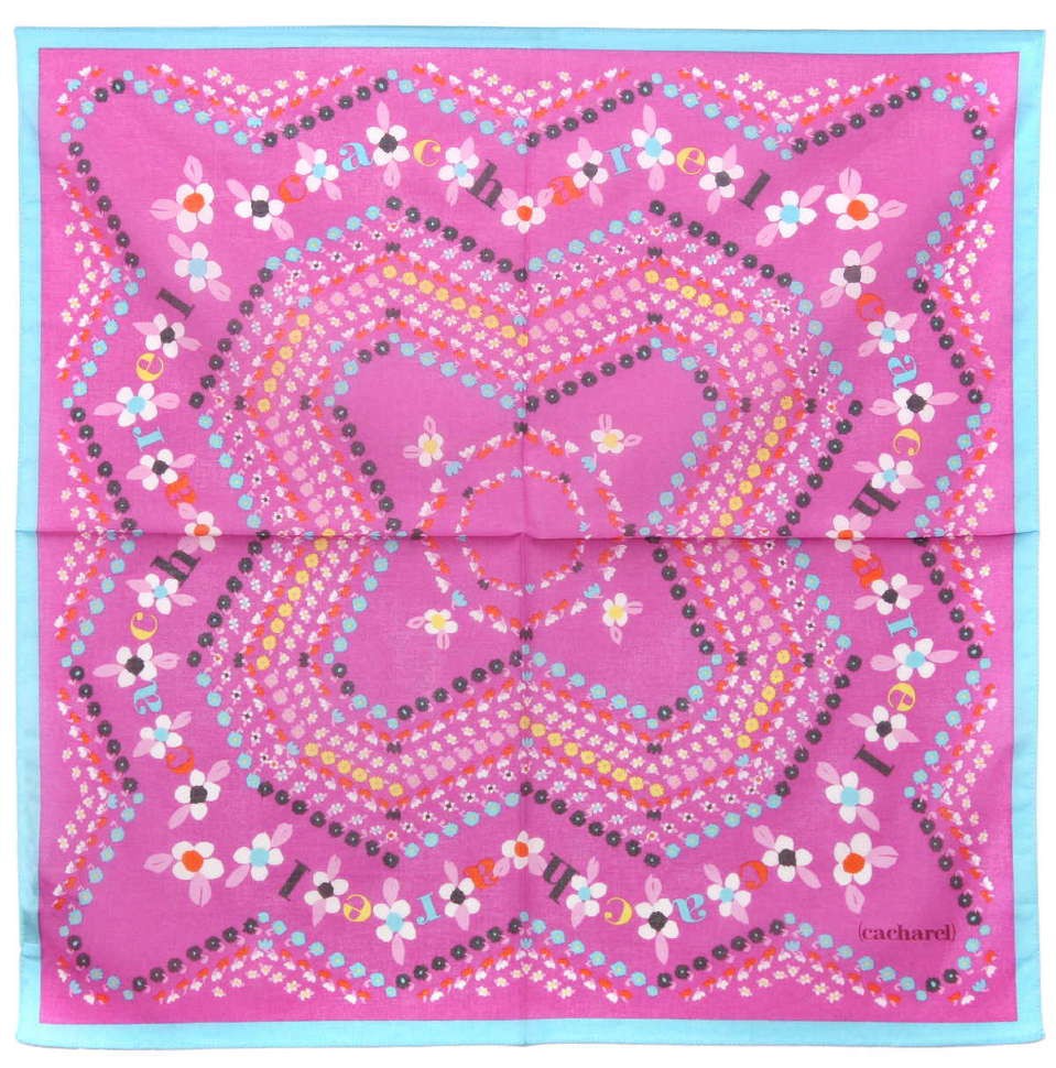 Розовый платок на шею Cacharel 10654