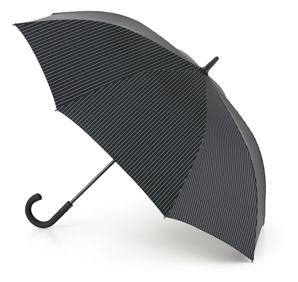 Зонт мужской трость автомат Fulton G451-2162 BlackSteel (Черный с серым) 