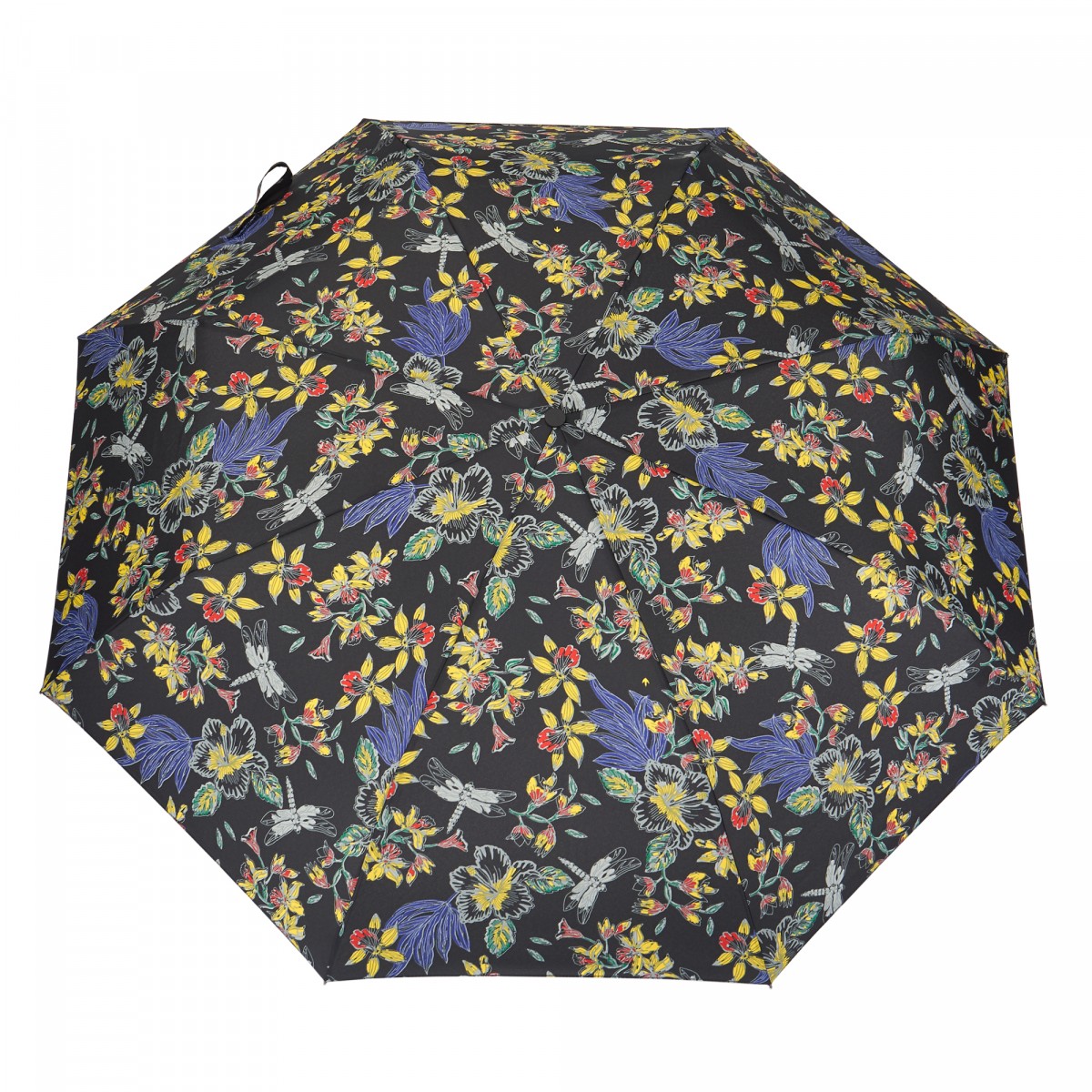 Зонт складной женский Fulton R348-4104 OrchidsBlack