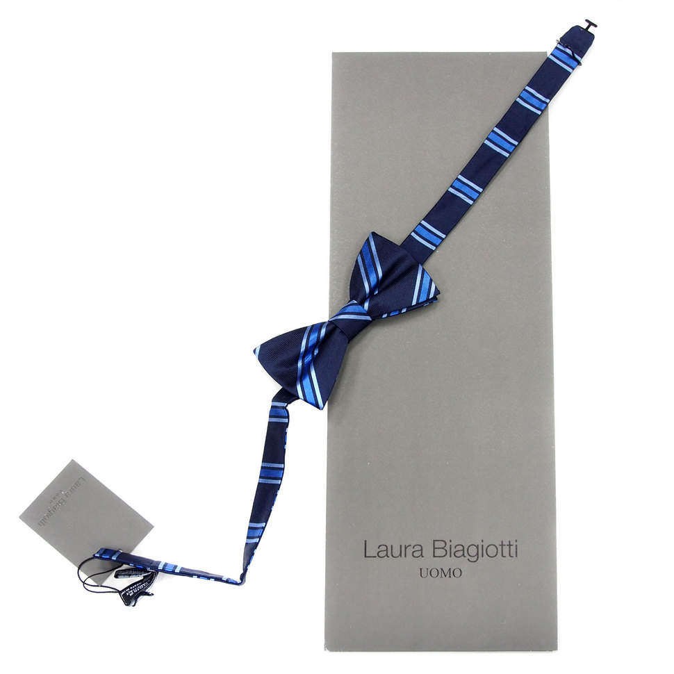 Яркая синяя бабочка с блестящими полосами Laura Biagiotti 828758
