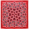 Красный платок на шею "Цветы" Cacharel 10626