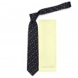 Темный мужской галстук с геометрией Roberto Conti 820890
