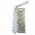 Полосатый бело-бежевый галстук Roberto Cavalli 824587