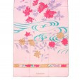 Фирменный розовый палантин с узорами и цветками Leonard 813250